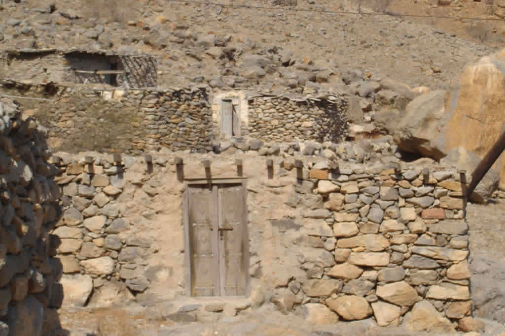 Mountain Stone Houses In Musandam